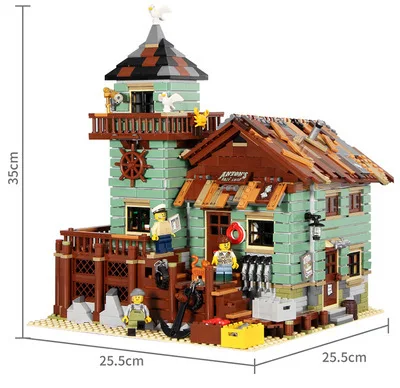 K8001 Fisherman Hut Street View Assembled Building Block Girl Model, build a charming scene and enjoy hours of fun! — photo 2