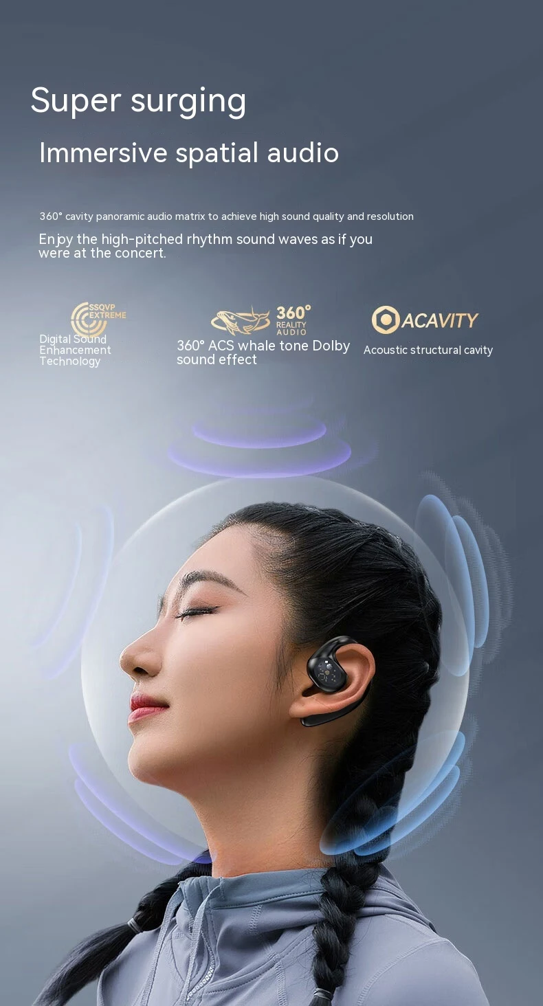 Title 2, Y3 Open Non In Ear Wireless Bluetooth Earphones
