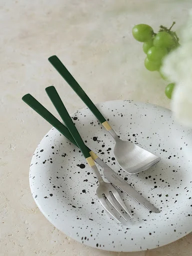 Title 10, Stainless Steel Western Steak Knife Fork Desser...