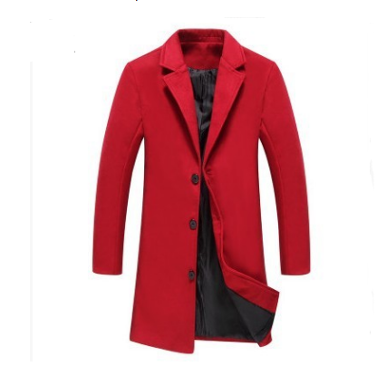 Autumn and Winter New Men's Solid Color Casual Business Woolen Coats. Stay warm and stylish with this versatile, comfort — photo 2