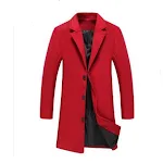 Autumn and Winter New Men's Solid Color Casual Business Woolen Coats. Stay warm and stylish with this versatile, comfort — photo 2
