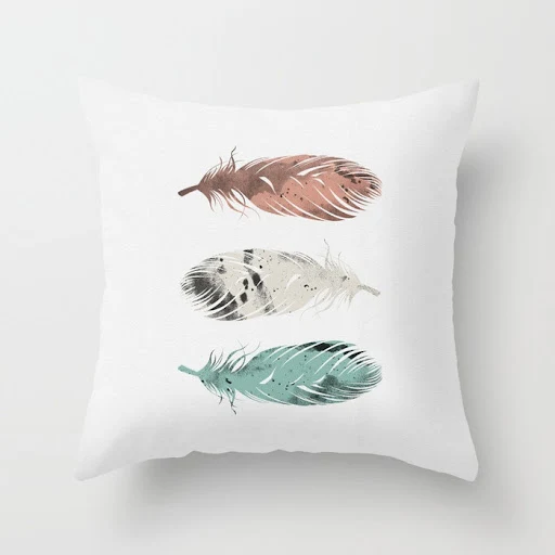 Title 10, Peacock Feather Peach Skin Pillowcase, offering...