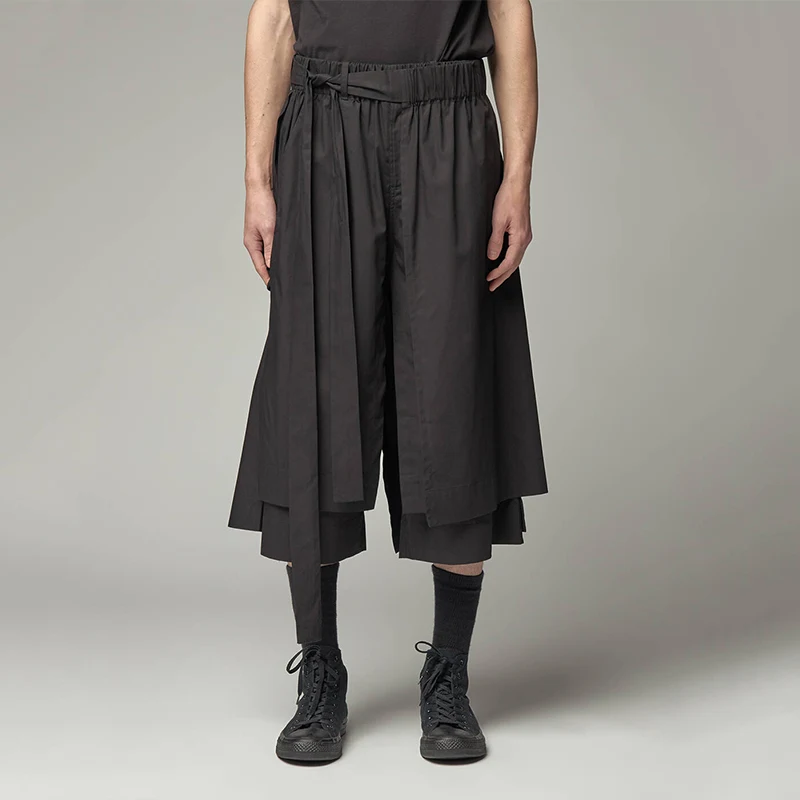 Title 4, Double-layer deconstructed loose cropped casual...