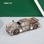 Wooden 3D Puzzle Car Children's Educational Toy Hand Assembled Develops Fine Motor Skills and Creativity Perfect Gift fo — photo 1
