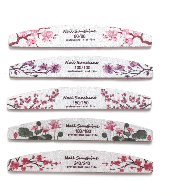 Bedrukte Sand Flower Nail File Series voor zachte en effectieve verzorging. Perfect voor het vormgeven en gladmaken van uw nagels. — foto 9