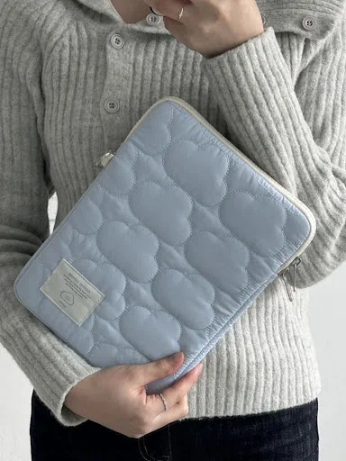 Title 11, Cute Cloud Embroidery Notebook Storage iPad Tab...