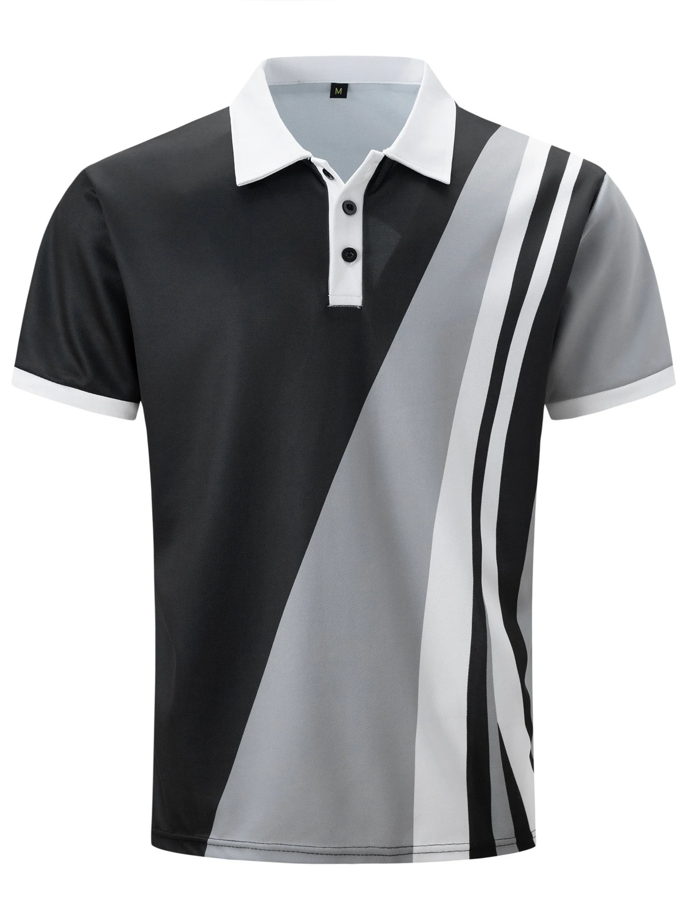 Title 7, Camiseta de Negócios com Botão na Lapela e Bloc...