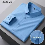 Bamboo Fiber Seamless Light Luxury Men's Striped Long Sleeve Shirt. Experience ultimate comfort, style, and breathabilit — photo 17
