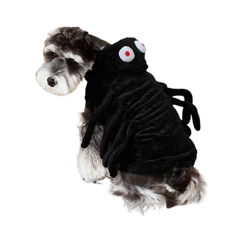 Title 4, Halloween Funny Spider Style Cat Dog Clothes, a...