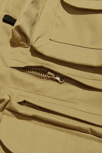 Title 14, Multi Pocket Functional Work Coat Loose Warm St...