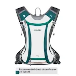Mochila de ciclismo para exterior com bolsa de água e equipamentos esportivos para corrida. Hidratação e praticidade garantidas. — foto 2