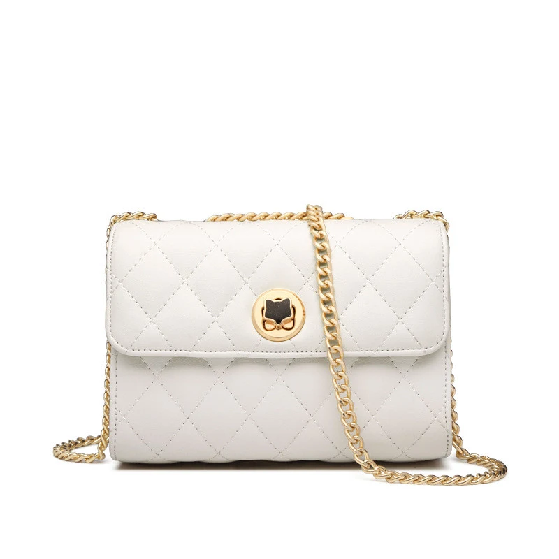 Fashion Net Celebrity Rhombic Chain Ladies Slung Small Bag, a popular one-shoulder bag perfect for adding a stylish touc — photo 4