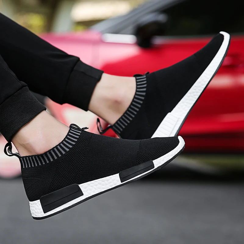 Flying Knit Sportschuhe Herren, Mesh-Sneakers für Studenten, koreanischer Stil, atmungsaktiv, leicht und ideal für Casual-Looks. — foto 2