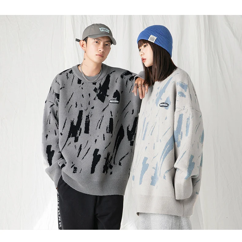Title 6, Maglione girocollo con design jacquard con schi...