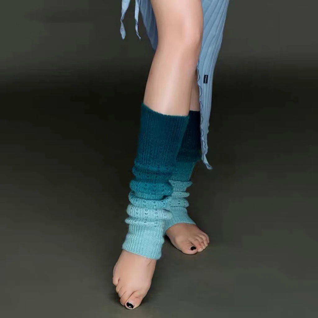 Title 1, Gradient Color Socks Warm Irregular Loose