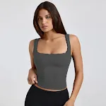 Lightly mature knitted slim fit sleeveless top. Offers comfort and style, perfect for layering or wearing on its own, cr — photo 8