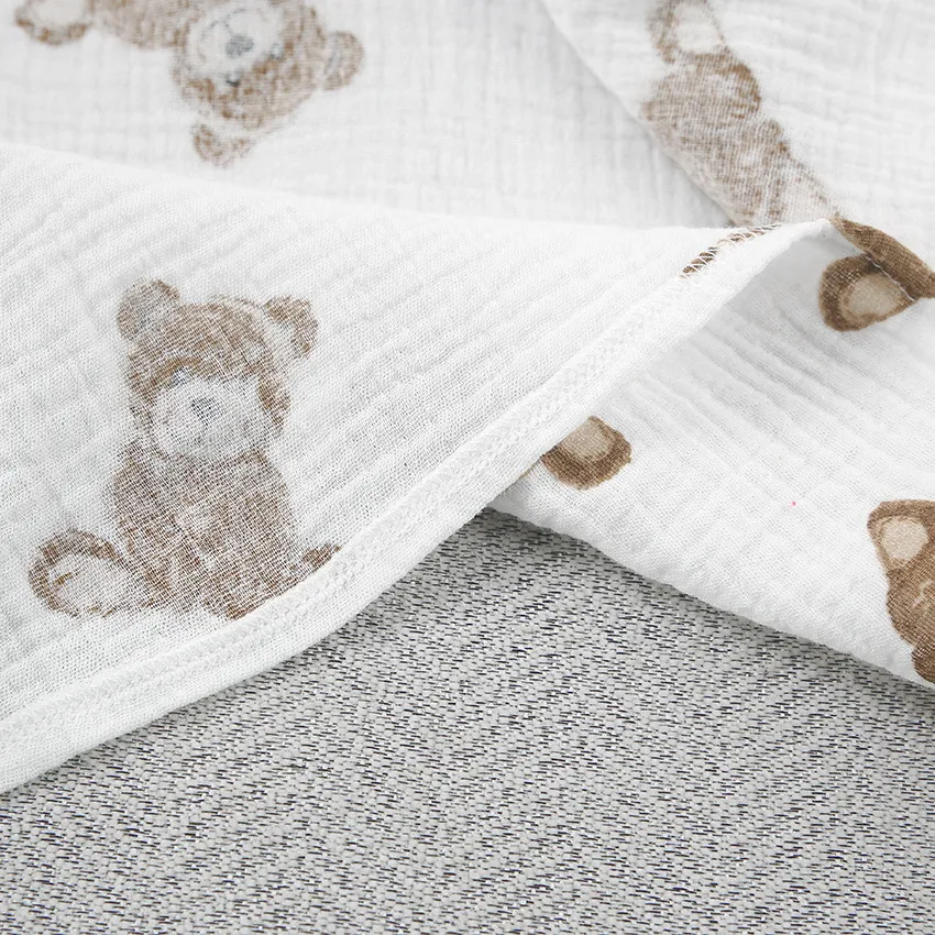 Conjunto de dos piezas de pijama corto de manga larga cálido estampado lindo de algodón — foto 13