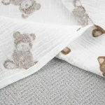 Conjunto de dos piezas de pijama corto de manga larga cálido estampado lindo de algodón — foto 13