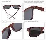 Fashion Wood Grain Rice Nail Sunglasses Vintage, a stylish accessory providing both sun protection and a unique, vintage — photo 1