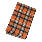 Orange Grey Plaid