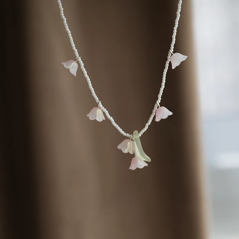 Colar Original Mori Style Prata 925 Elegância Natural para Mulheres Design Único Presente Perfeito Joia Fina Requintada — foto 9