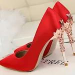 Female Host Bridesmaid Stiletto Pointed Wedding Shoes, elegant and stylish footwear designed for comfort and sophisticat — photo 15