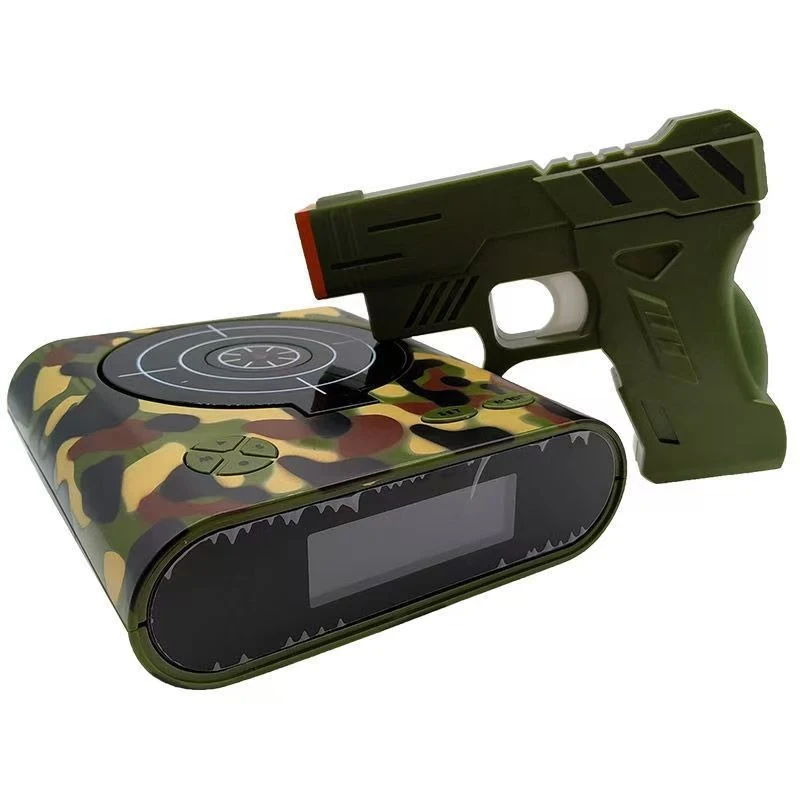 Creatieve Novelty Schiet Speelgoed Batterij Model Luie Wakker Worden Wekker Eenvoudig Ontwaken Leuke Wekker voor Slapers — foto 3