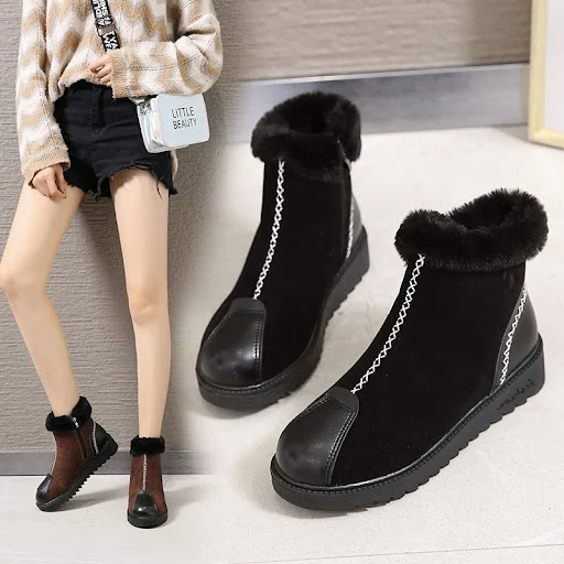 Title 3, Plush Martin boots with flat bottoms offer last...