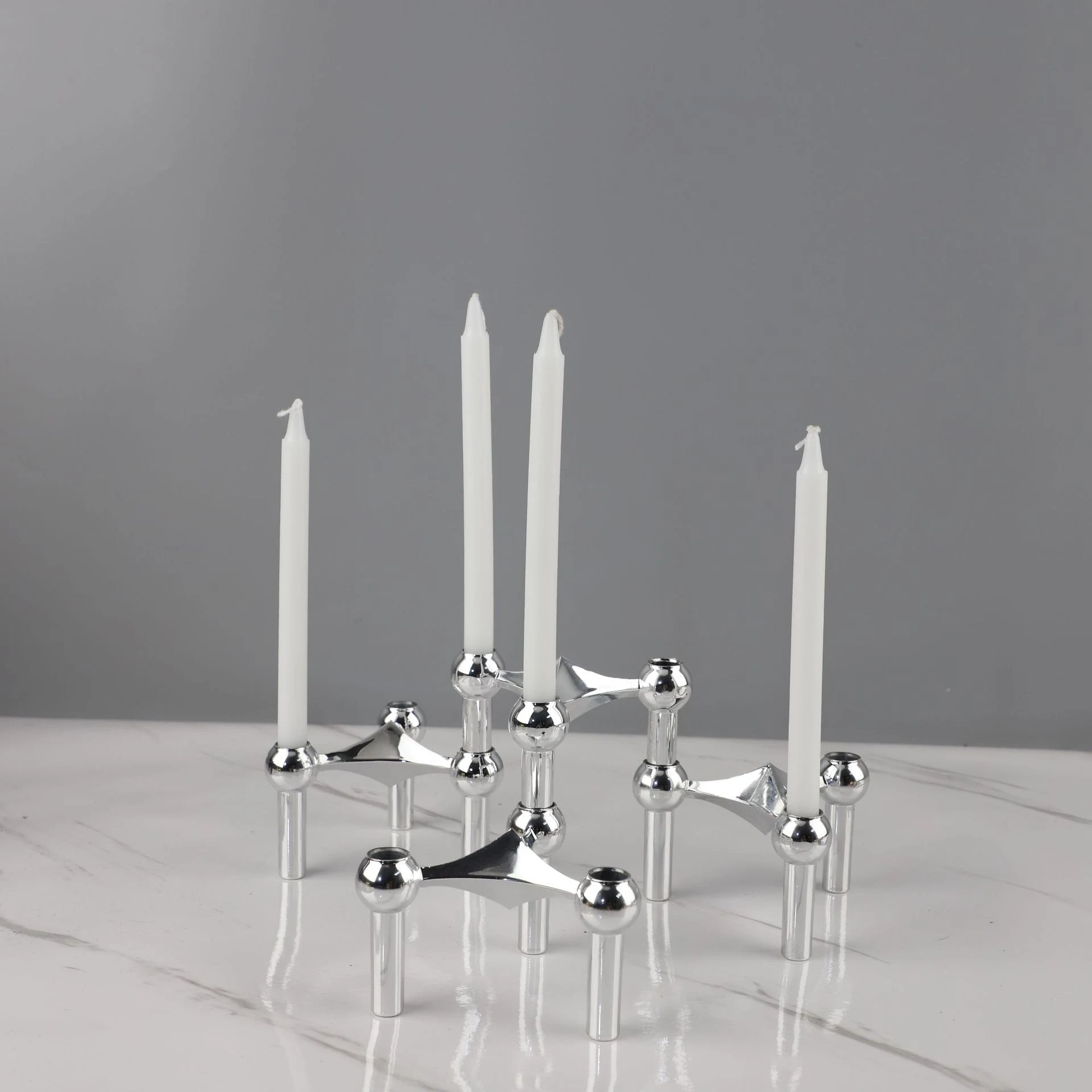 Modern Minimalist Metal Triangle Candlestick Desktop Atmosphere Decorations for a sleek, stylish, and contemporary ambia — photo 12