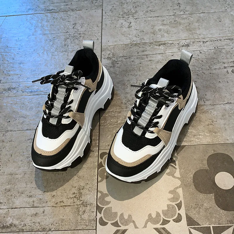 Title 6, All-match breathable platform student sneakers....
