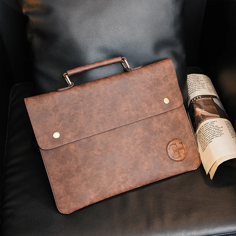 Maleta Retro Fashion Casual Slim para Documentos Elegância e Praticidade para Levar Seus Documentos com Estilo Ideal para o Dia a Dia. — foto 5