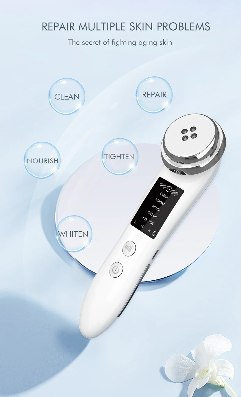 Facial Lifting And Tightening Microcurrent Photon IPL Device. Reduce wrinkles, improve skin elasticity, and achieve a mo — photo 14