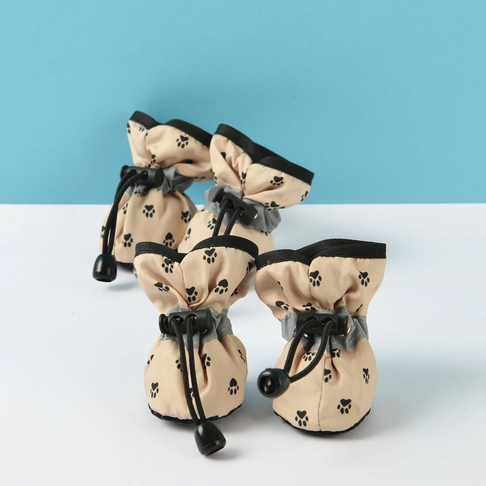 Title 6, 4pcs Waterproof Dog Shoes Pet Anti-slip Reflect...