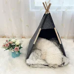 Abnehmbares, faltbares Haustierzelt-Nest für Komfort und Reise. Einfacher Aufbau und Abbau. Tragbar und sicher für Hunde und Katzen. Perfekter Rückzugsort. — foto 1