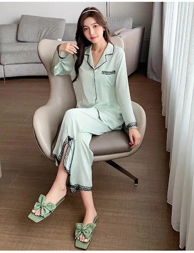 Title 11, Lace Split Ladies Homewear Autumn And Winter