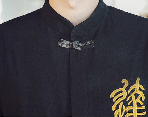 Title 8, Embroidered Retro Buckle Large Size Ordinary Ja...