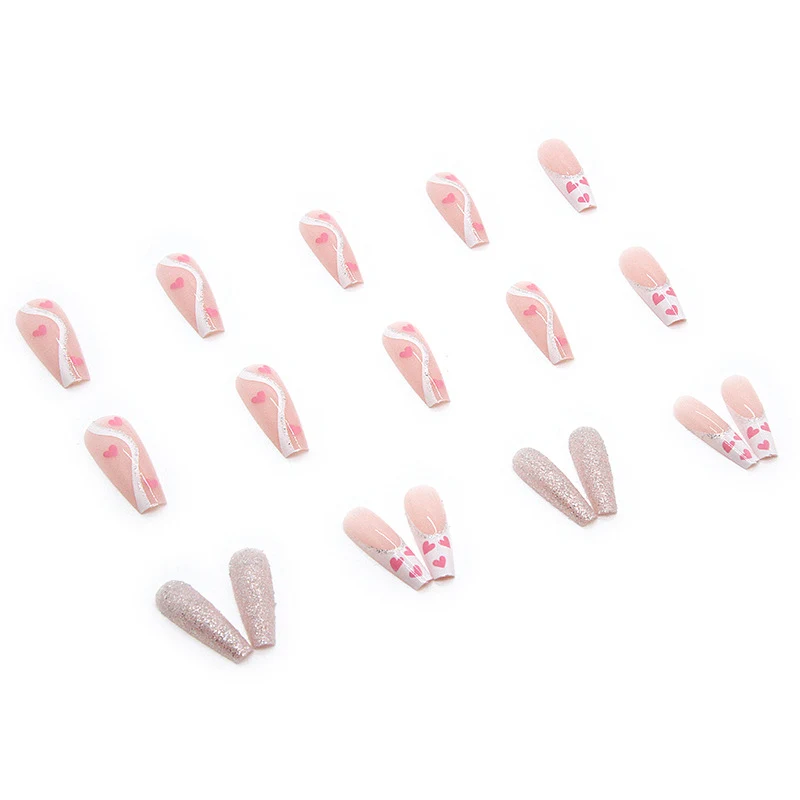 Unghie finte indossabili Bellezza e amore a portata di mano Unghie finte portatili per una manicure perfetta e veloce. — foto 6