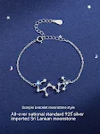Pulseira Lucky Twelve de pedra lunar com constelação para mulheres. Combine elegância e misticismo. O presente perfeito para ela. — foto 19
