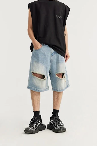 Title 12, Heren shorts losse street retro stijl persoonli...