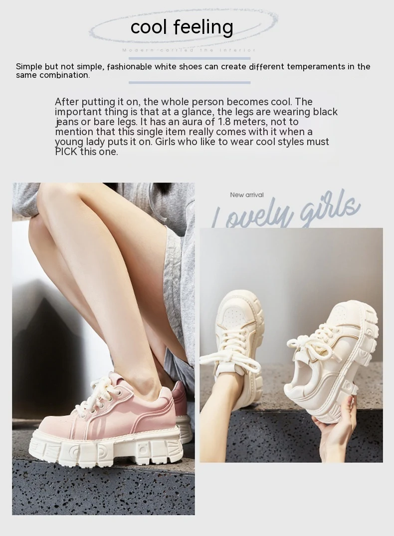 Title 5, Sapatos casuais de couro com sola Spring Muffin...