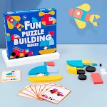 Wooden Children's Puzzle Cognitive Building Blocks Early Educational Toy Promotes Problem Solving Fine Motor Skills and — photo 5