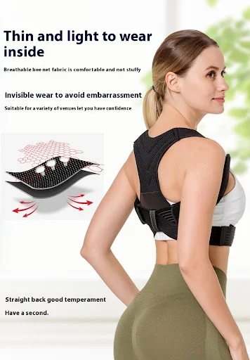 Title 2, Anti-Humpback Correction Belt Back Sitting Post...