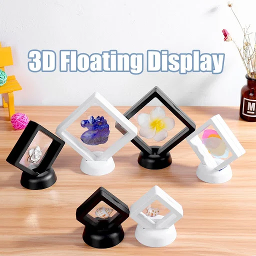 Title 1, Floating Frame Display Case Showcase Your Treas...