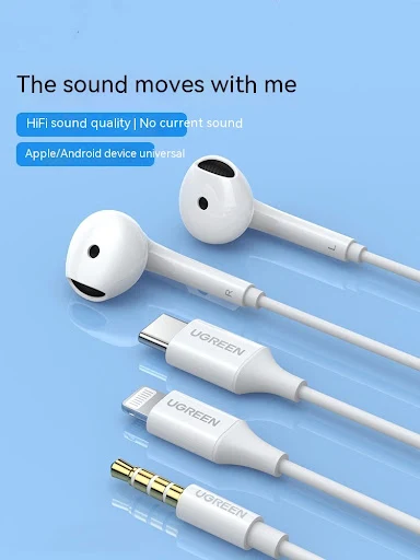 Title 1, Auriculares con cable y control remoto, semi-in...