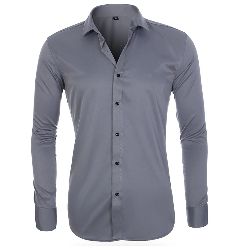 Camisa masculina manga longa sem ferro, com micro-stretch. Conforto e praticidade para o dia a dia do homem moderno e elegante. — foto 11
