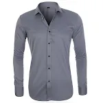 Camisa masculina manga longa sem ferro, com micro-stretch. Conforto e praticidade para o dia a dia do homem moderno e elegante. — foto 11