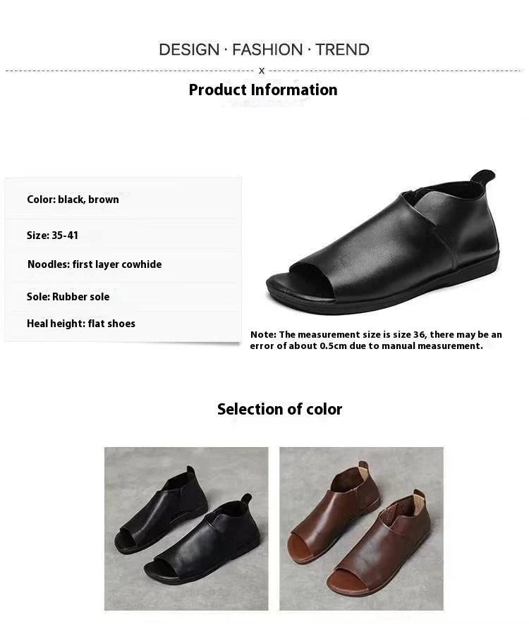 Title 1, New Handmade Flat Soft Leather Soft Bottom Cove...