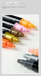 Conjunto de canetas marcadoras acrílicas de ponta dupla para artistas e designers. Cores vibrantes e duradouras para criar suas obras de arte. — foto 4