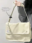 Borsa a tracolla con catena di perle per pendolari, versatile e abbinabile. Elegante e pratica per l'uso quotidiano. Il tuo accessorio perfetto. — foto 3