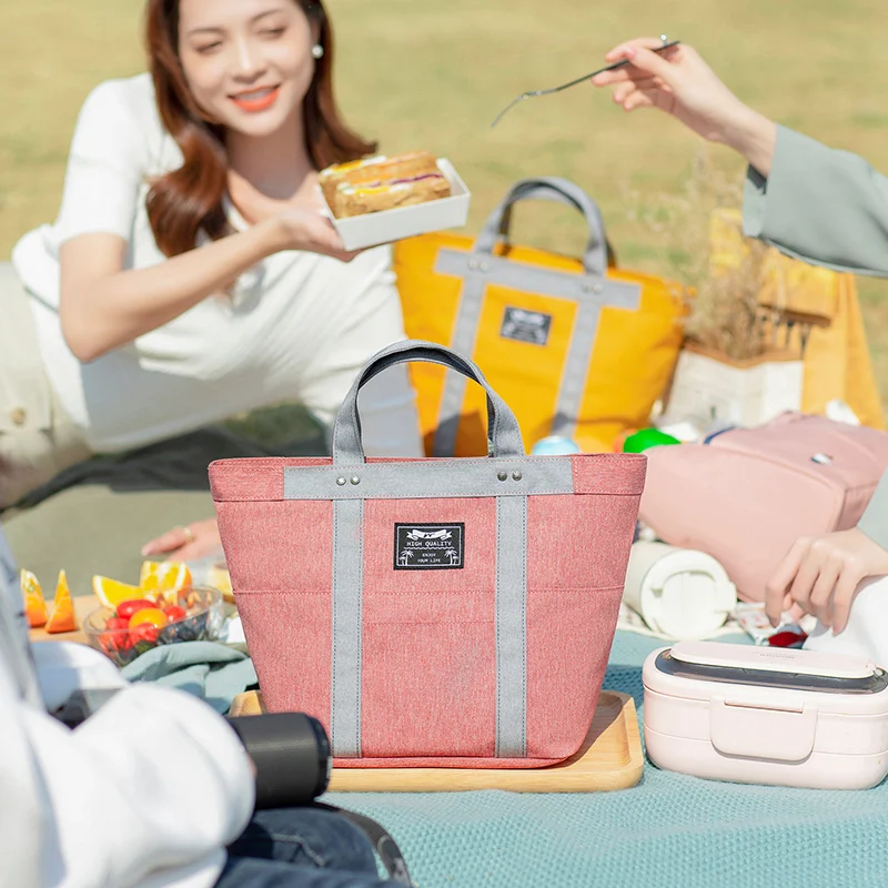 Bolsa Térmica Familiar para Almuerzo con Aislamiento y Papel de Aluminio Grueso para Comidas — foto 45